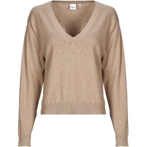 PepeJeans Puloverji CORALINE V NECK Bež Slike