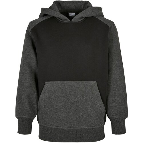 Urban Classics Kids Boys&amp;#039; two-tone fake raglan hood with hood black/charcoal Slike