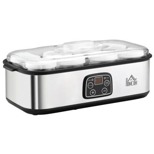 Nesta Aparat za gr&scaron;ki jogurt 1,4 L, srebrn, 25 W, LCD zaslon, časovnik, 8 steklenih posod 180 ml brez BPA, pokrov, (5000493554) Cene