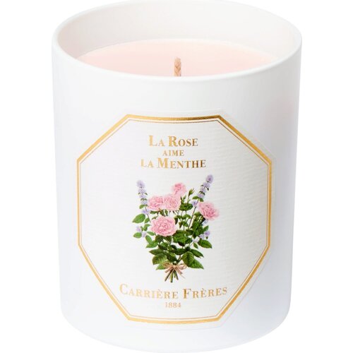 Carrière Frères Scented Candle "La Rose aime la Menthe" - 185 g Cene