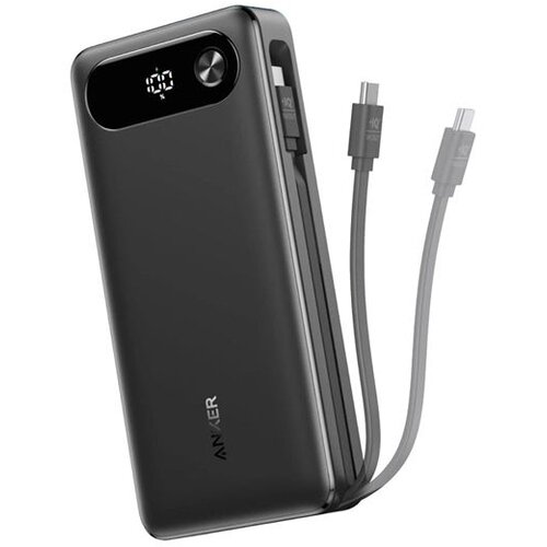 Anker Power bank 20000mAh/ 87W/ sa ugrađenim USB-C kablom na izvlačenje/ crna Cene
