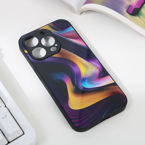 Torbica abstract za iphone 15 pro 6.1 tamno ljubicasta Slike