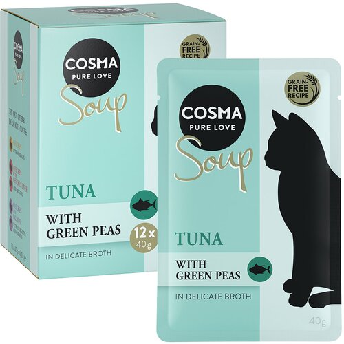  Ekonomično pakiranje Cosma Soup 24 x 40 g - Tuna sa zelenim gra&scaron;kom Cijene