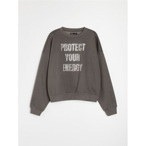 Sinsay Crewneck dukserica sa sjajnim natpisom Cijene