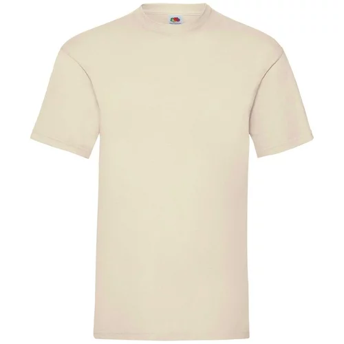 Fruit Of The Loom Beige Men's T-shirt Valueweight
