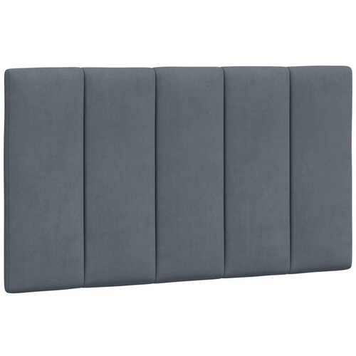 Maison Chic posteljno vzglavje - vzglavna omarica - vzglavna stranica temno siva 90 cm žamet, (21703891) Cene
