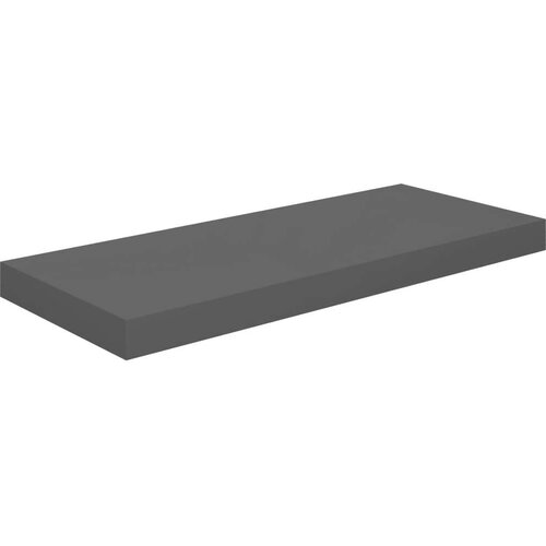 VidaXL Stenske police 4 kosi visok sijaj sive 60x23,5x3,8 cm MDF Slike