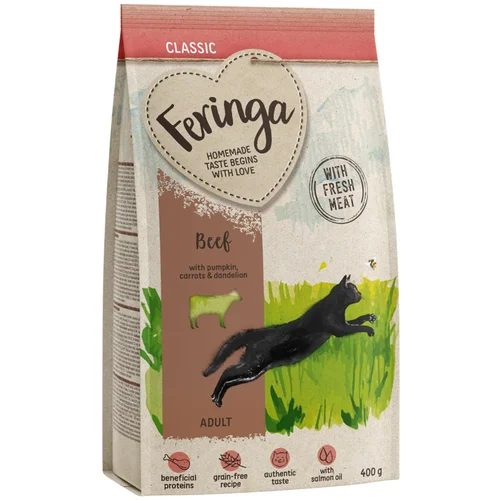 Feringa 2 + 1 gratis! 3 x 400 g suha mačja hrana - Adult Classic govedina