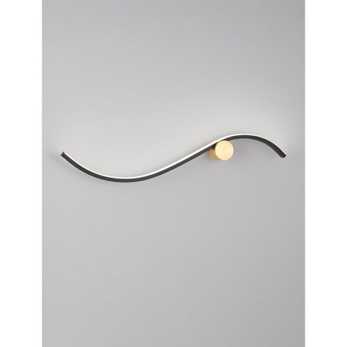 Nova Luce Mat črna aluminijasta LED stenska svetilka Kima &amp;ndash; Slike