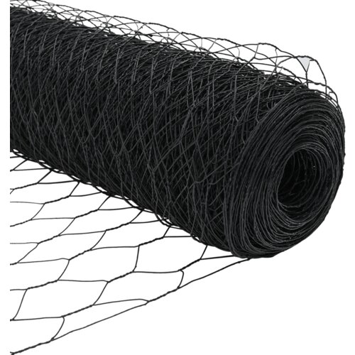  Hekgbena ograda siva 0.8x25 m čelik Slike