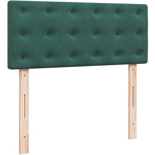 VidaXL okvir za krevet s madraca tamnozeleni 120x190 cm bar&amp;scaron;unasti Slike