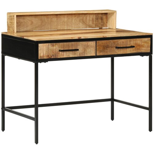 vidaXL Konsolna miza 100x55x75 cm iz trdega grobega lesa mangovca Cene