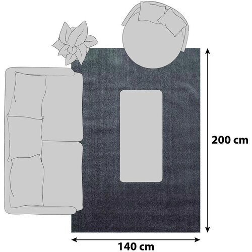 Novel PREPROGA Z VISOKIM FLOROM ATA 7000 140/200 cm tkano svetlo rjava Slike