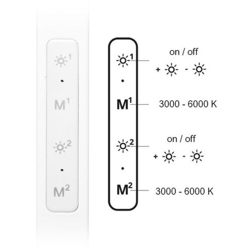  Ecolite LU19WT-BI- LED prigu&amp;scaron;iva stona lampa SPACE LED/8W + LED/11W/230V bela Slike
