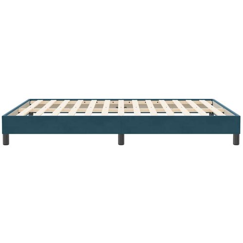Box Spring krevet bez madraca tamnoplavi 140x210 cm samt Slike