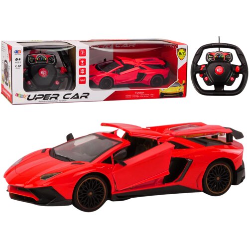  Auto na daljinsko upravljanje Sports Car 1:12 s vratima na otvaranje - crveni Slike