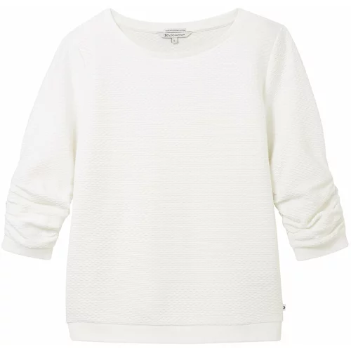 Tom Tailor Sweater majica prljavo bijela