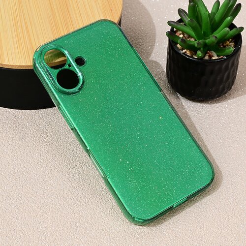 Teracell torbica Sparkle Dust za iPhone 16 6.1 zelena Slike