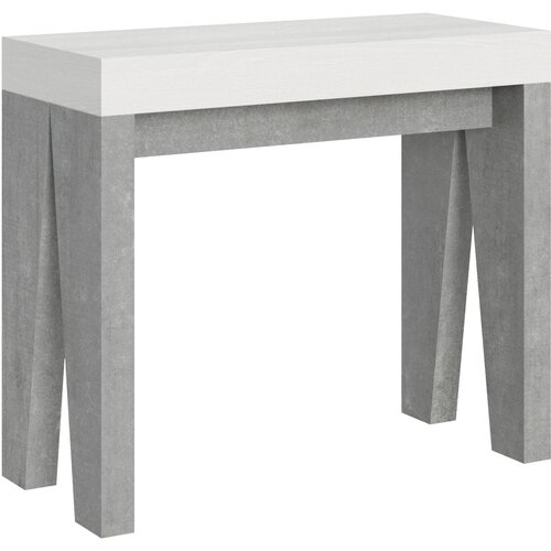 Ityhome 90 x 77 konzolna miza bela/siva, (20847816) Slike