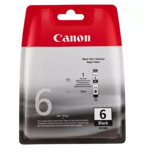 Canon ČRNILNA KARTU&amp;Scaron;A BCI-6BK črna - 4705A045, (21734935) Slike