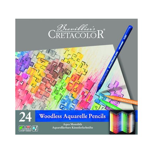 CRETACOLOR Aqua svinčniki s polno mino - 24 k. Slike