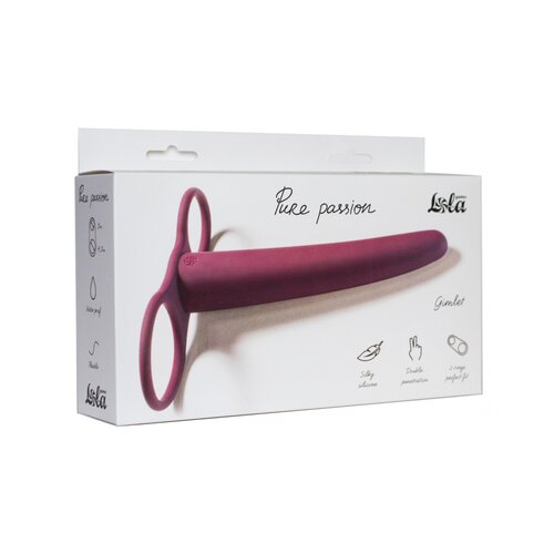 Lola games Strap-on Pure Passion Gimlet Wine red Slike