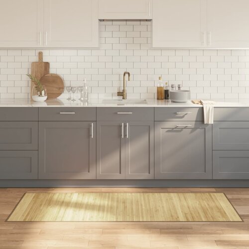 VidaXL Tepih pravokutni svijetli prirodni 70 x 200 cm od bambusa Slike