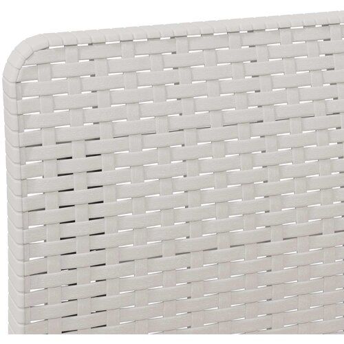 SOFA za vrt za 3 osobe sa izgledom rattan PP Bijela Slike