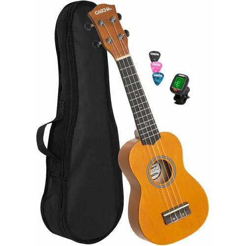Cascha HH 3973 EN Soprano ukulele Žuta