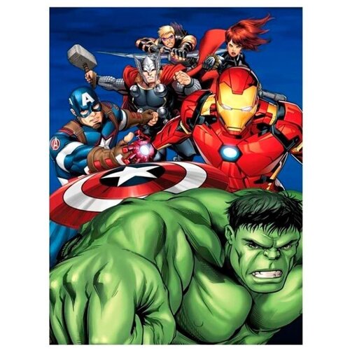 Marvel Odeja iz flisa Gamesland Avengers, brusnica, XL, (20855083) Cene