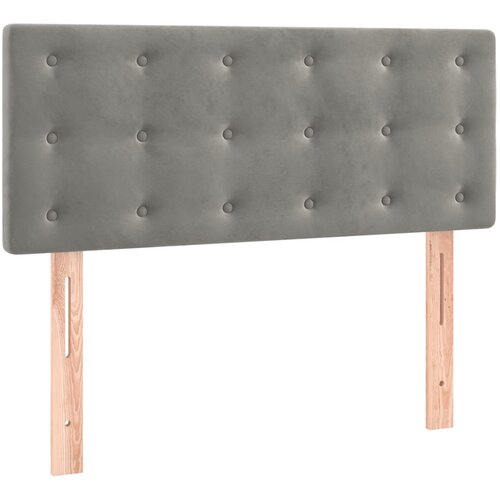 Maison Chic posteljno vzglavje - vzglavna omarica - nočna omarica svetlo sivo 90x5x78/88 cm žamet, (21707481) Slike