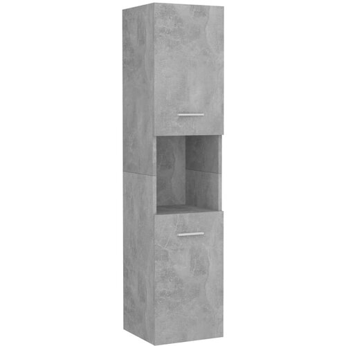 VidaXL Kopalni&amp;scaron;ka omarica betonsko siva 30x30x130 cm iverna plo&amp;scaron;ča, (20798185) Slike
