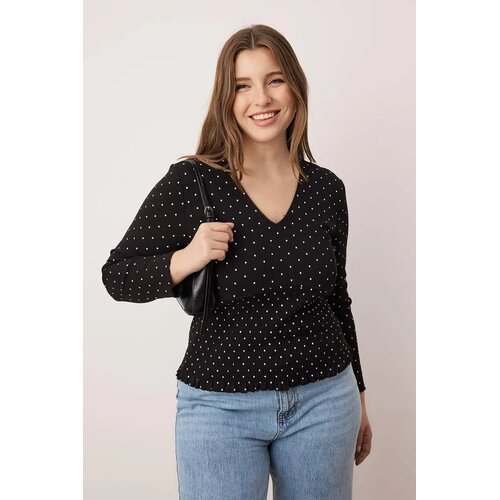 Trendyol Ženska bluza Tbbaw26Af00052, Crna Cene