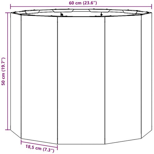  Sadilica Srebrno 60 x 60 x 50 cm Cinkani čelik Slike