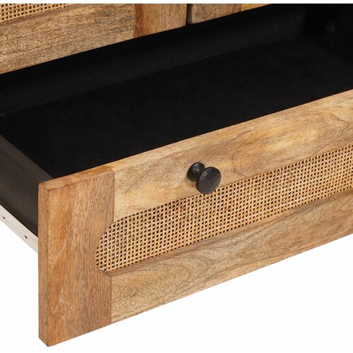  Highboard s ladicama Smeđa 40 x 33 x 110 cm Čvrsto drvo manga Slike