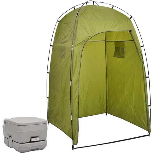  Prijenosni toalet za kampiranje sa šatorom 10 + 10 L