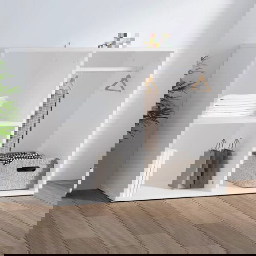 vidaXL Garderobni ormarić bijeli 80 x 40 x 65 cm od konstruiranog drva Cijene
