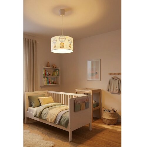  Brilagi - LED dečiji luster na sajli BOBO 1xE27/10W/230V prečnik 35 cm bela/životinjice Slike