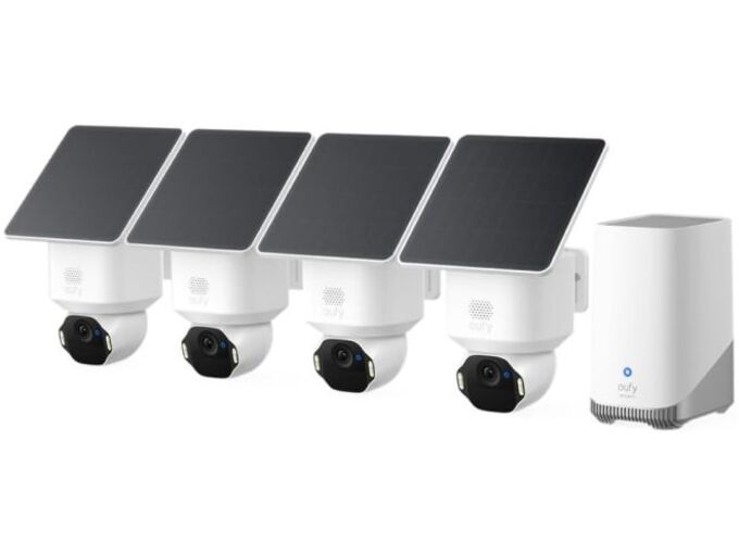 Anker Eufy Security SoloCam E42 komplet 4 kamere + HomeBase 3 baza + 4 solarna panela Cene