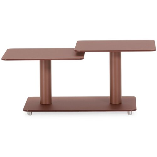 Marckeric Steklena klubska mizica v barvi terakote 54x115 cm Elvi &amp;ndash; Slike