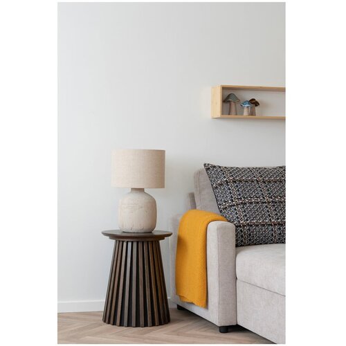 House Nordic Rumena pletena odeja iz recikliranega bombaža 130x170 cm Santos &amp;ndash; Slike