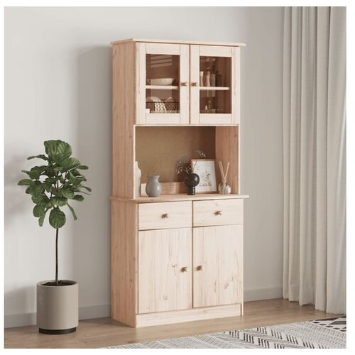 vidaXL Visoka komoda ALTA 77 x 35 x 165 cm od masivne borovine Cene