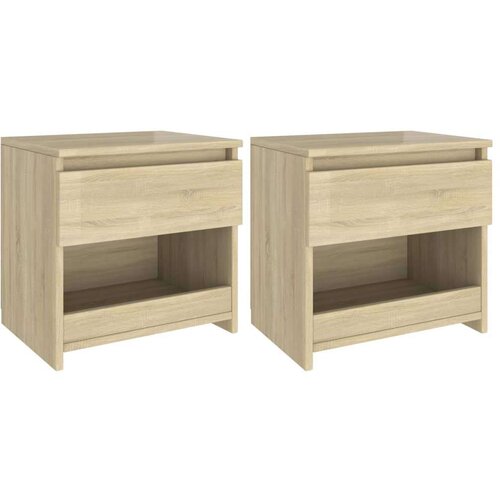  Noćni ormarići 2 kom boja hrasta sonome 40x30x39 cm od iverice Cijene