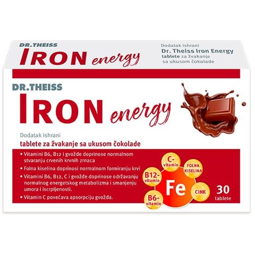 Dr. Theiss Dr Theiss iron energy, 30 tableta za žvakanje Slike
