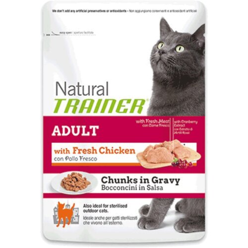 Trainer Hrana za odrasle mačke Natural Adult, Piletina - 300 g Slike