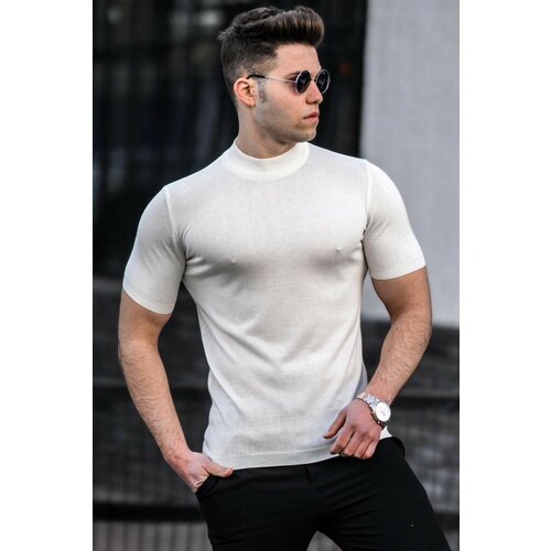 Madmext T-Shirt - White - Fitted Slike