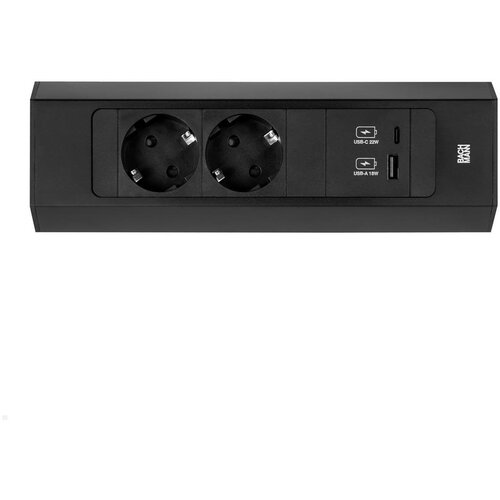 Boschmann casia 2 2x utičnica 1x usb punjač a/c (932.102) crni, kratki 932.102 Cene