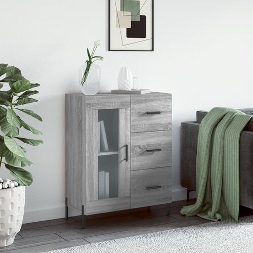 VidaXL Komoda boja hrasta sonome 69 5 x 34 x 90 cm konstruirano drvo Slike