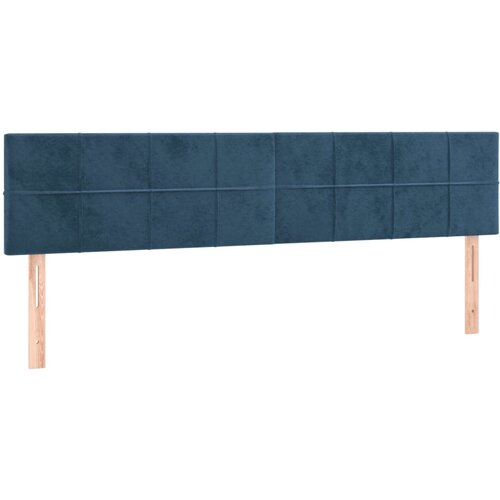 Maison Chic Posteljno vzglavje - Vzglavna omarica 2 kosa temno modro 100x5x78/88 cm žamet, (22077351) Cene