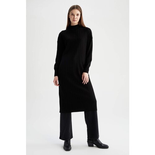 Defacto Regular Fit Half Turtleneck Long Sleeve Trico Dress Slike